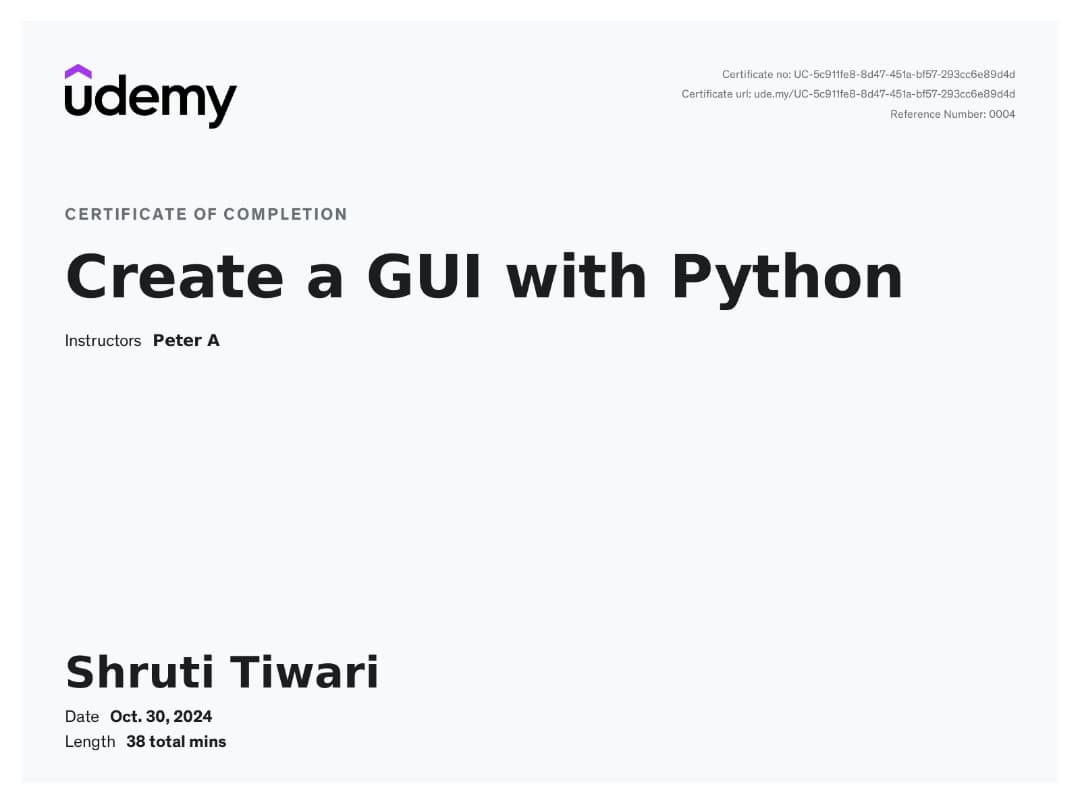 Certificate 3